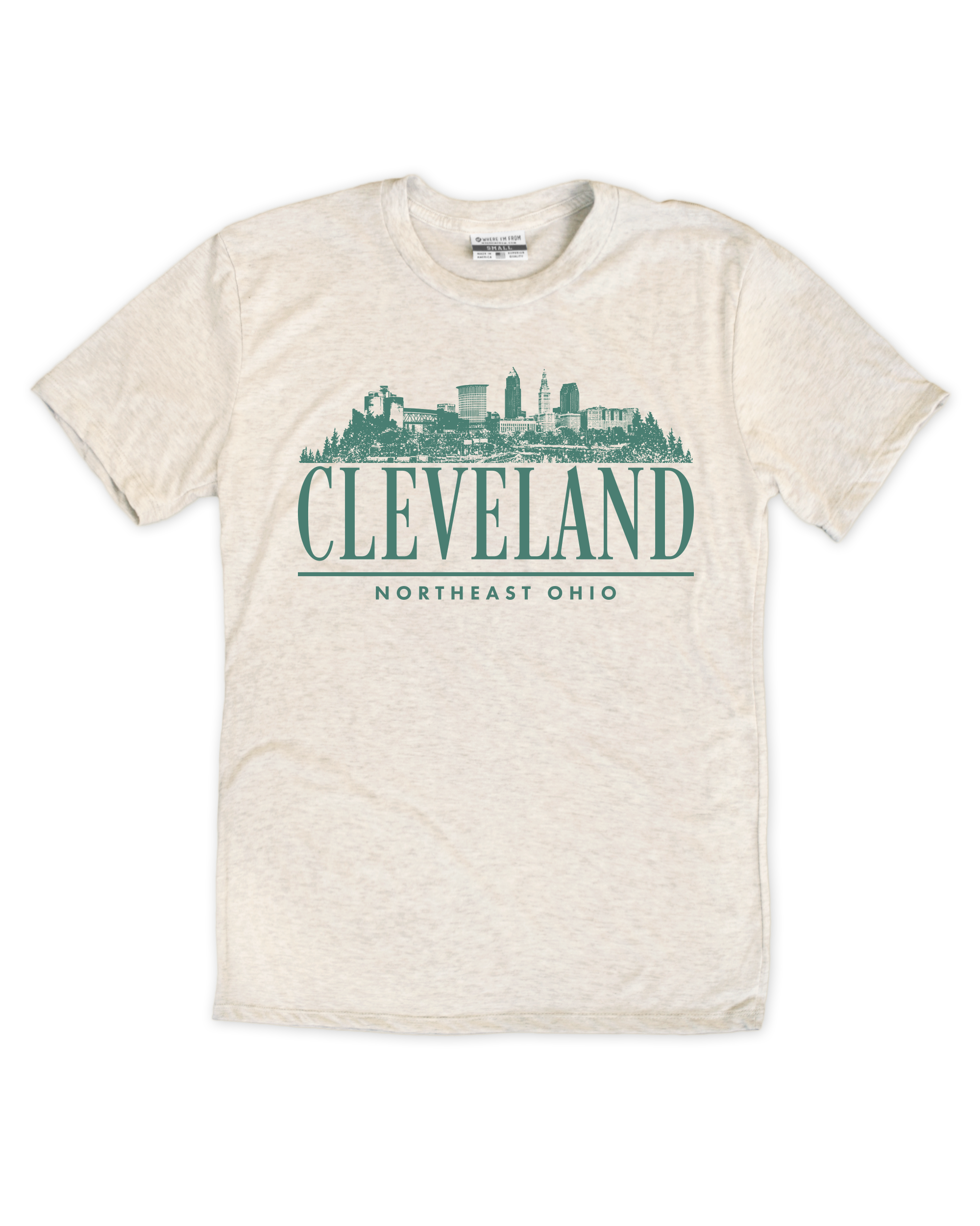 Cleveland Ohio Skyline Oatmeal Crew