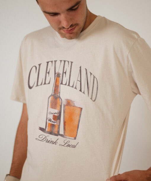 Cleveland Drink Local Sandshell Cotton Crew T-Shirt