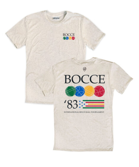 International Bocce Front/Back Oatmeal Crew