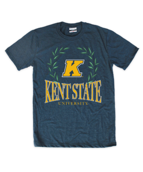 Kent State Vines Navy Crew T-Shirt