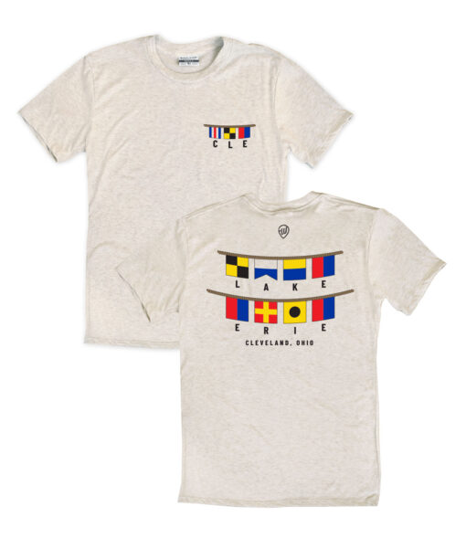 Cle Nautical Flags Front/Back Oatmeal Crew