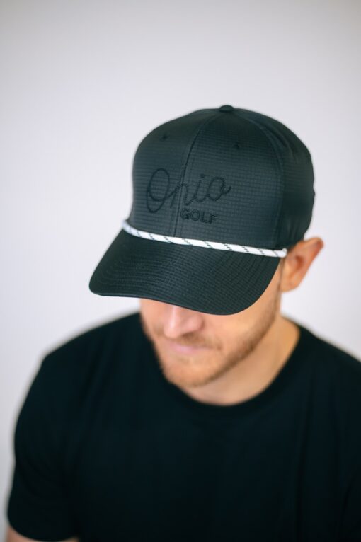 Ohio Golf Script Black Hat Hat