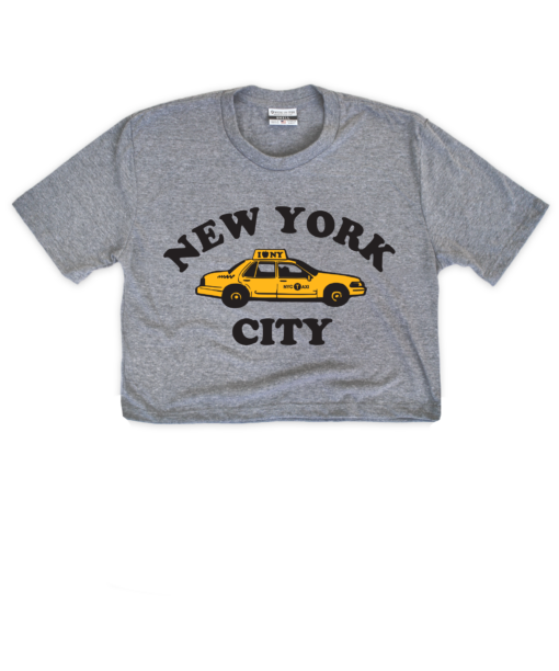 New York City Cab Gray Crop Top