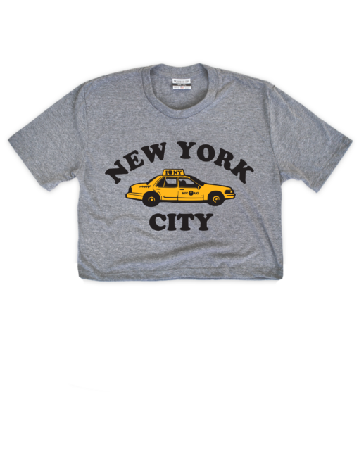 New York City Cab Gray Crop Top