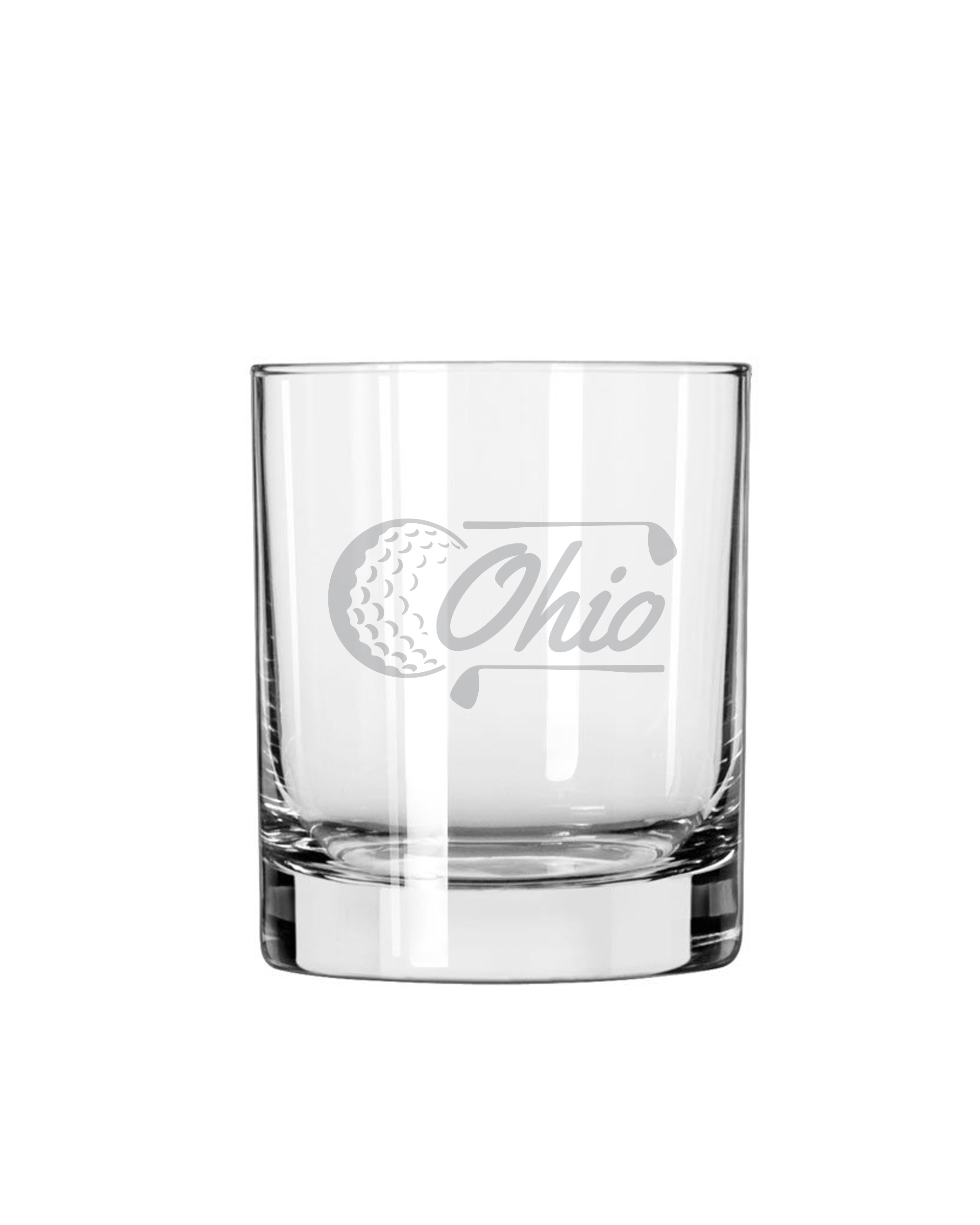 Ohio Golf Rocks Glass