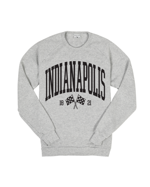 Indianapolis Oversized Flags Ash Sweatshirt T-Shirt