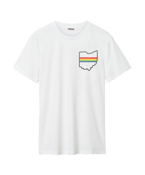 Support Local Pride Front/Back White Cotton Crew T-Shirt