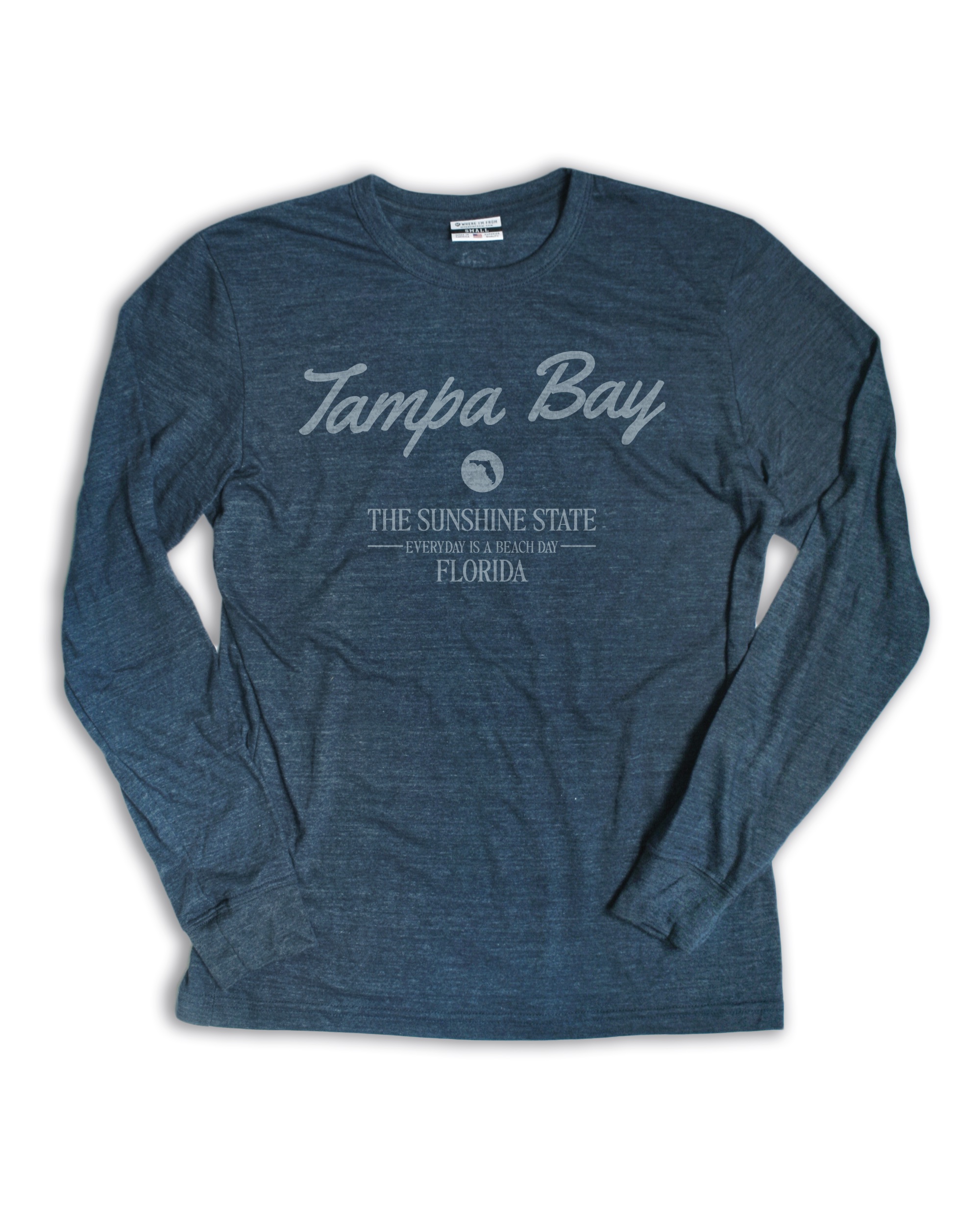 Tampa Bay Beach Day Navy Long Sleeve