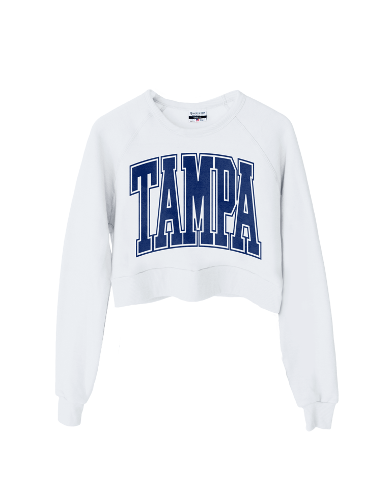 Tampa Oversized Ash Crop Sweatshirt