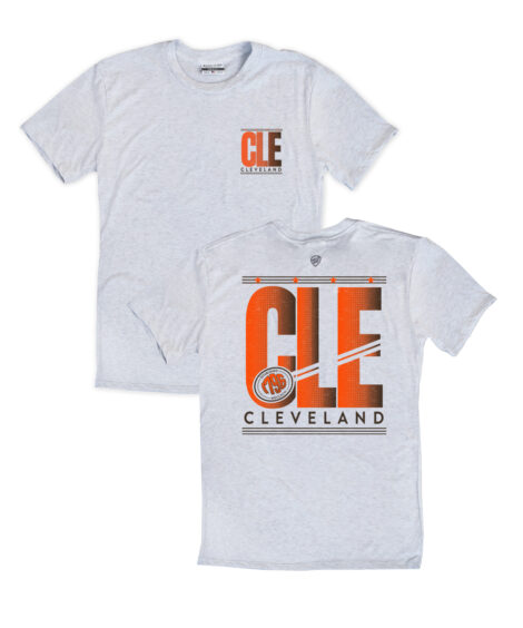 CLE Gradient Front/Back Ash Crew T-Shirt