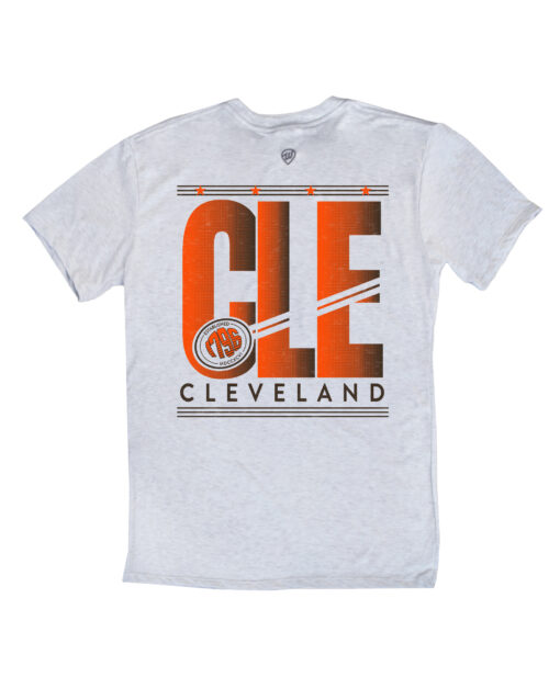 CLE Gradient Front/Back Ash Crew T-Shirt