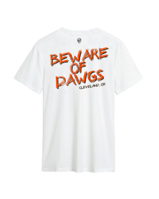 Beware of Dawgs Front/Back White Cotton Crew