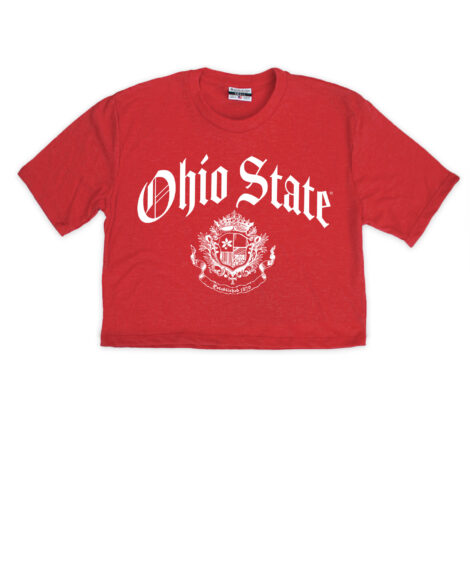 Ohio State Olde English Red Crop Top