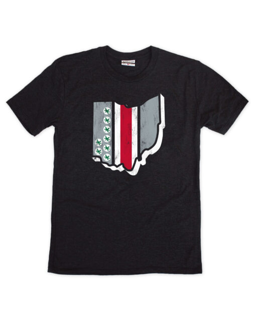 OSU State Stripe Black Crew