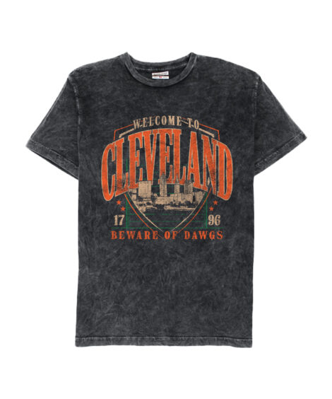 Welcome to Cleveland Field Mineral Wash Crew T-Shirt
