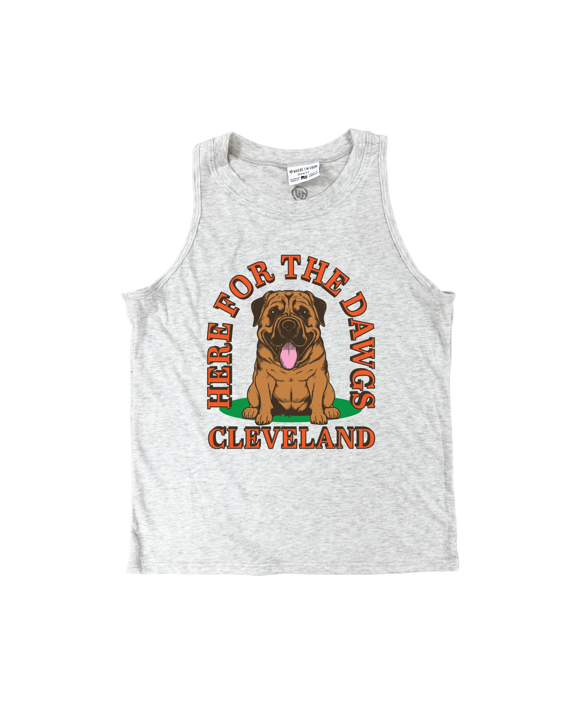 Here For The Dawgs Ash Relaxed Tank