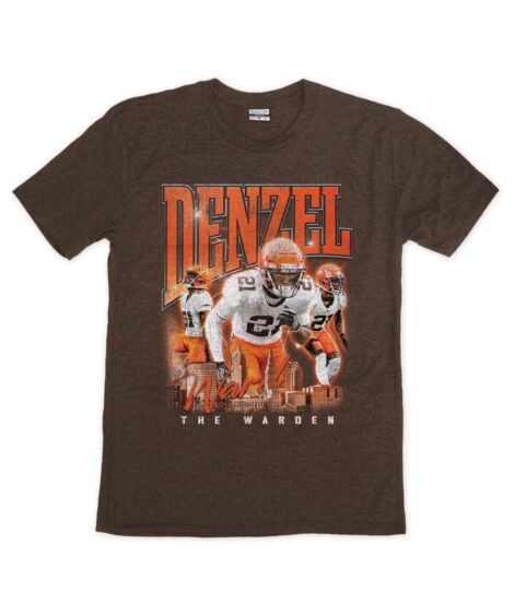 Denzel Ward 90s Collage Brown Crew