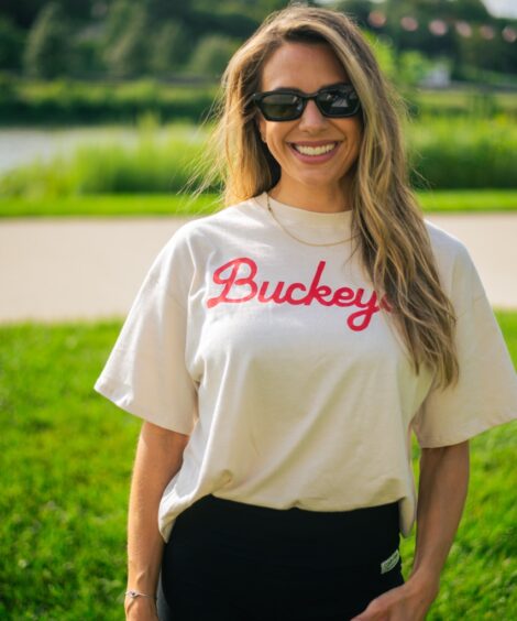 Buckeyes Script Women’s Easy Tee