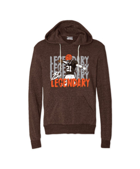 Denzel Ward Be Legendary Brown Hoodie