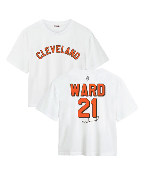 Denzel Ward Jersey Front/Back Women’s Easy Tee