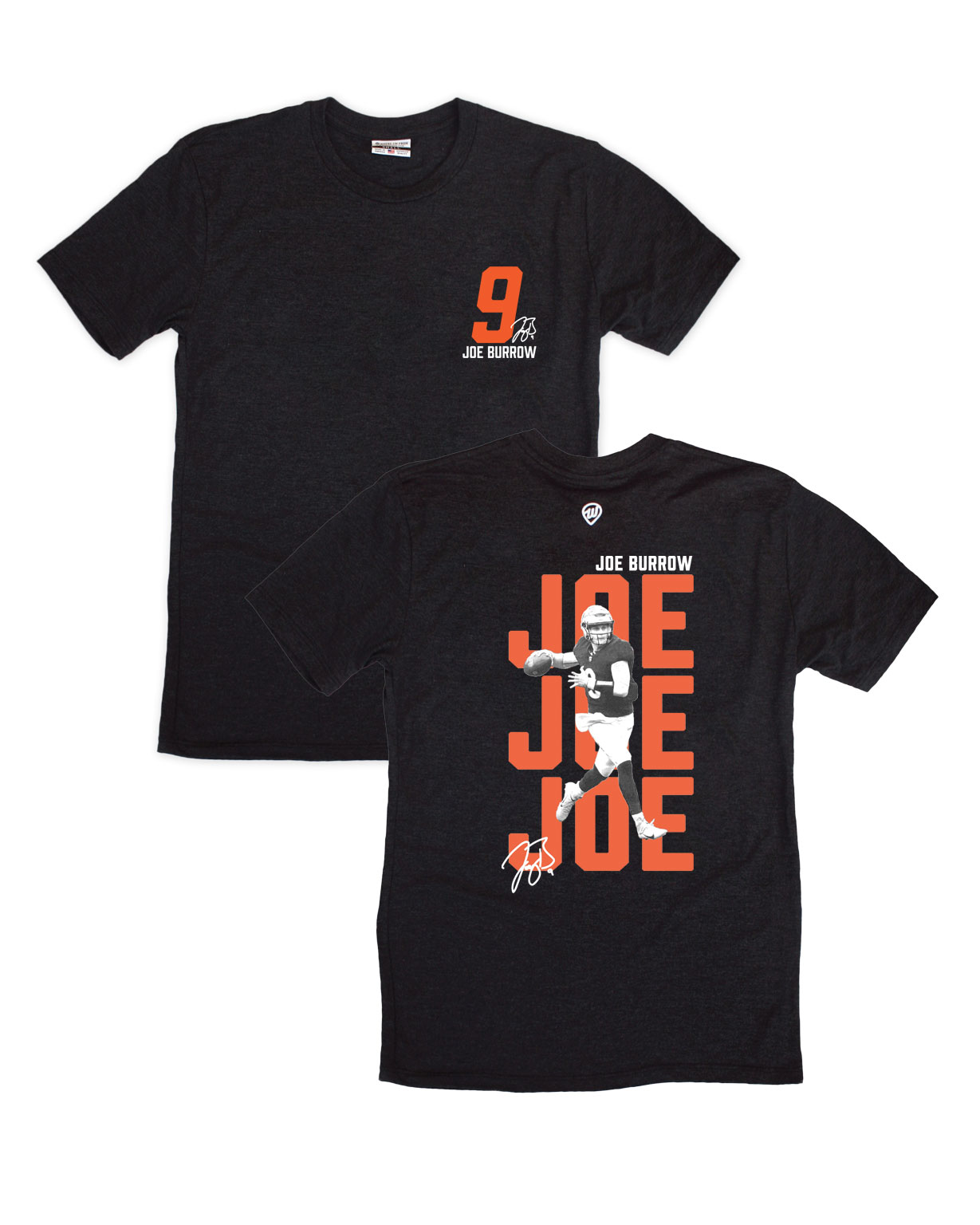 Joe Repeat Throw Front/Back Black Crew