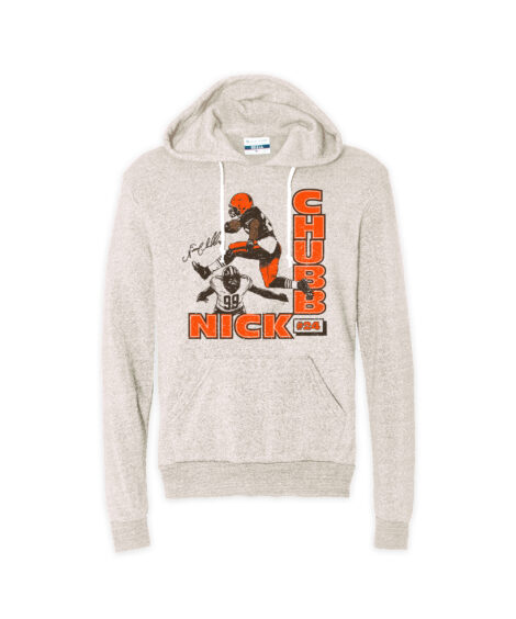 Nick Chubb Leap Oatmeal Hoodie