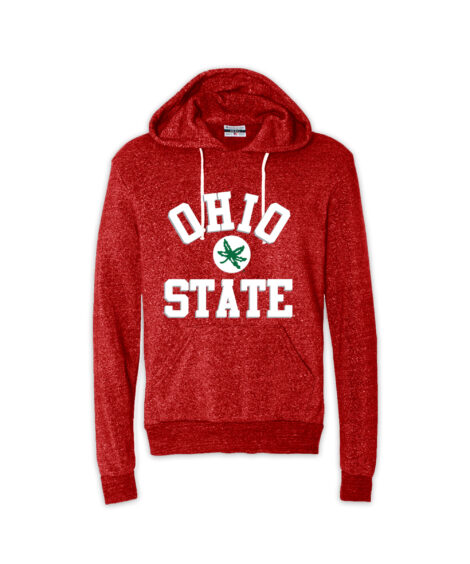 Ohio State Buckeye Leaf Red Hoodie