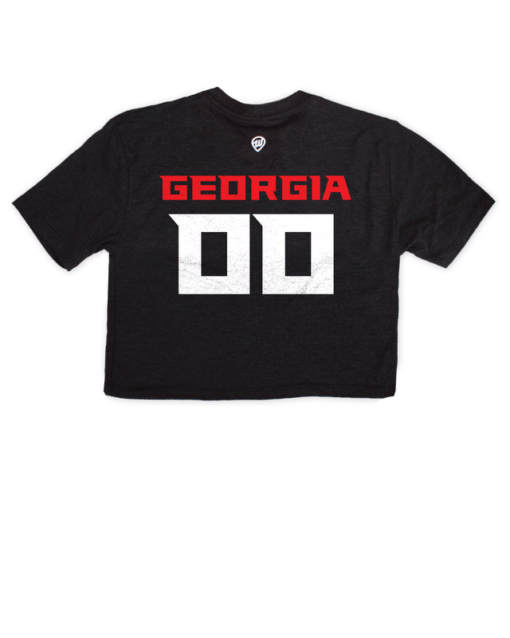 Atlanta Jersey Black Crop Top