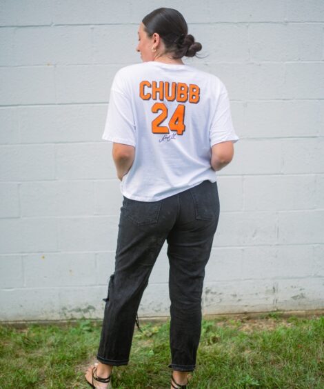 Nick Chubb Jersey Front/Back Women’s Easy Tee