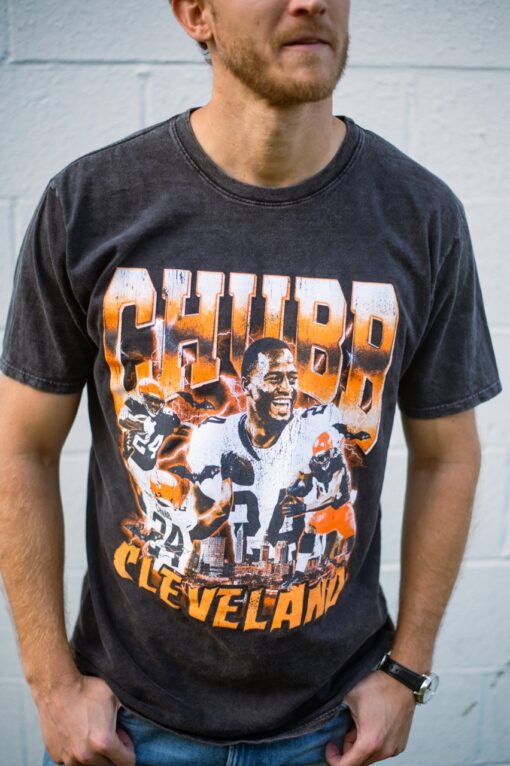 Nick Chubb 90s Collage Mineral Wash Crew