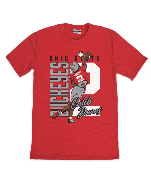 Caleb Downs Ohio State Ball Hawk Red Crew