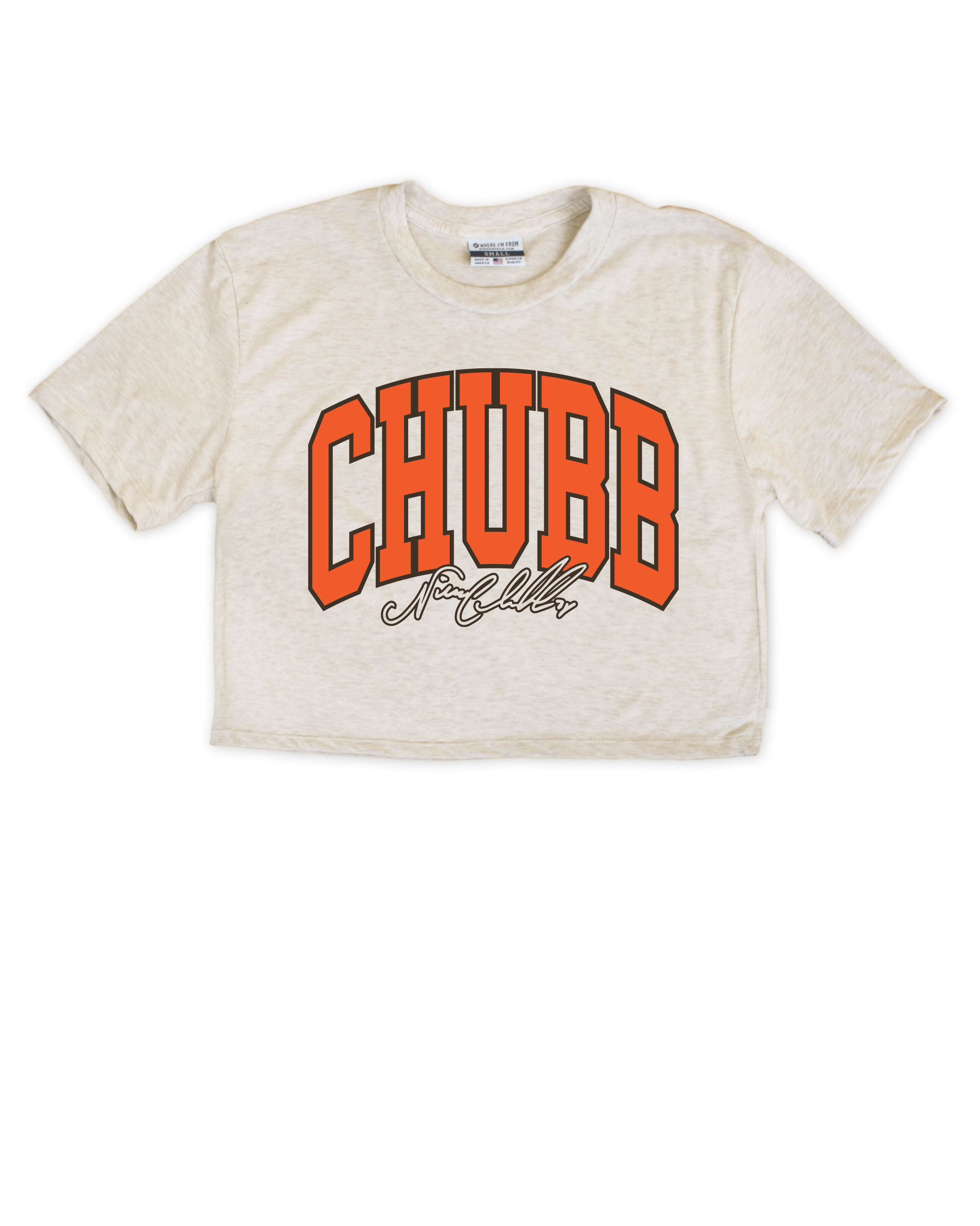 Chubb Oversized Oatmeal Crop Top