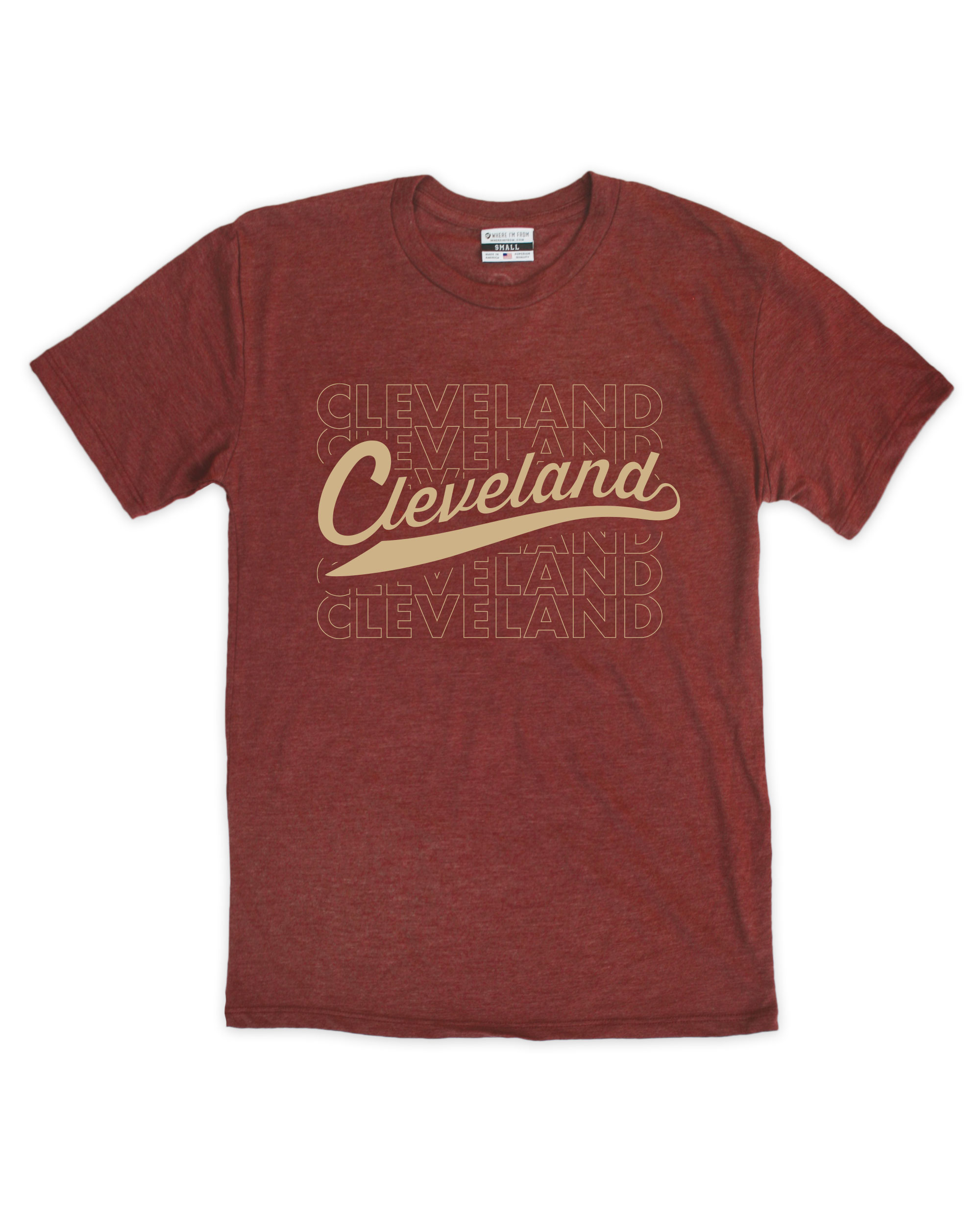 Cleveland Repeat Script Maroon Crew