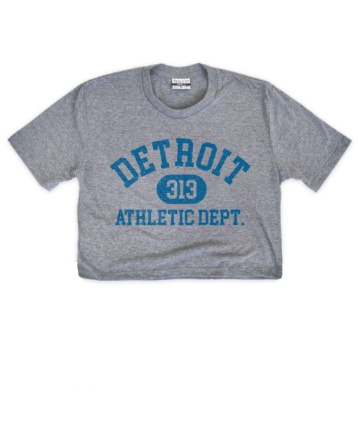 Detroit Athletic Dept. Gray Crop Top