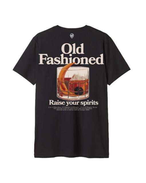 Old Fashioned Front/Back Black Cotton Crew - Image 3