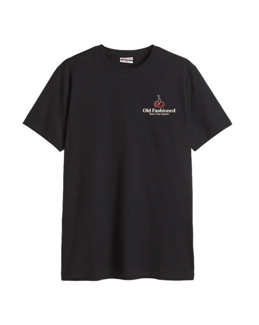 Old Fashioned Front/Back Black Cotton Crew - Image 2