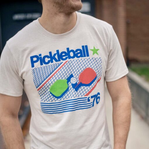 Pickleball '76 Vintage Oatmeal Crew - Image 2