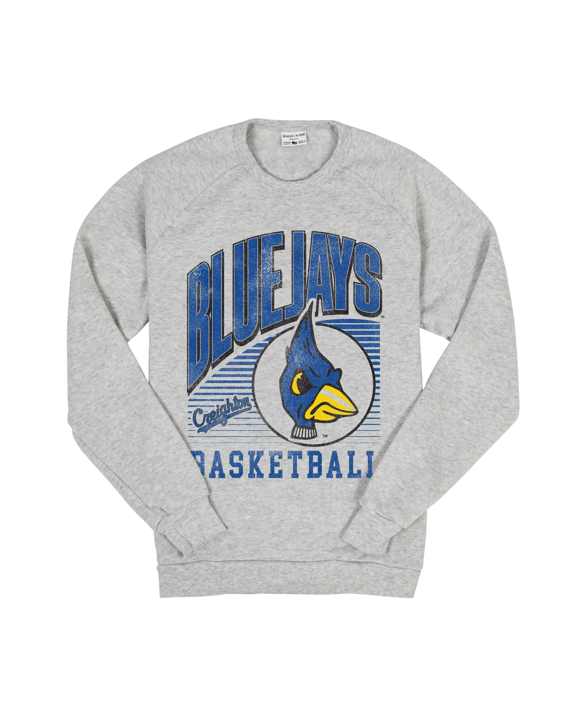 Creighton Bluejays Basketball Ash Sweatshirt