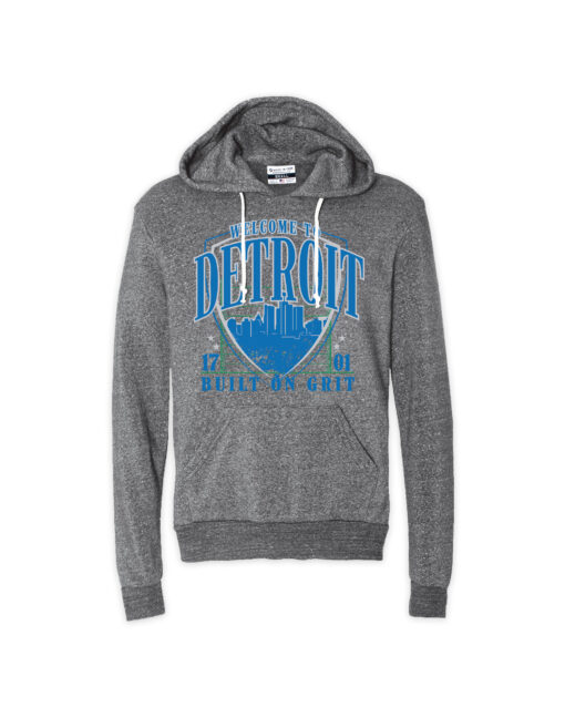 Welcome to Detroit Gray Hoodie