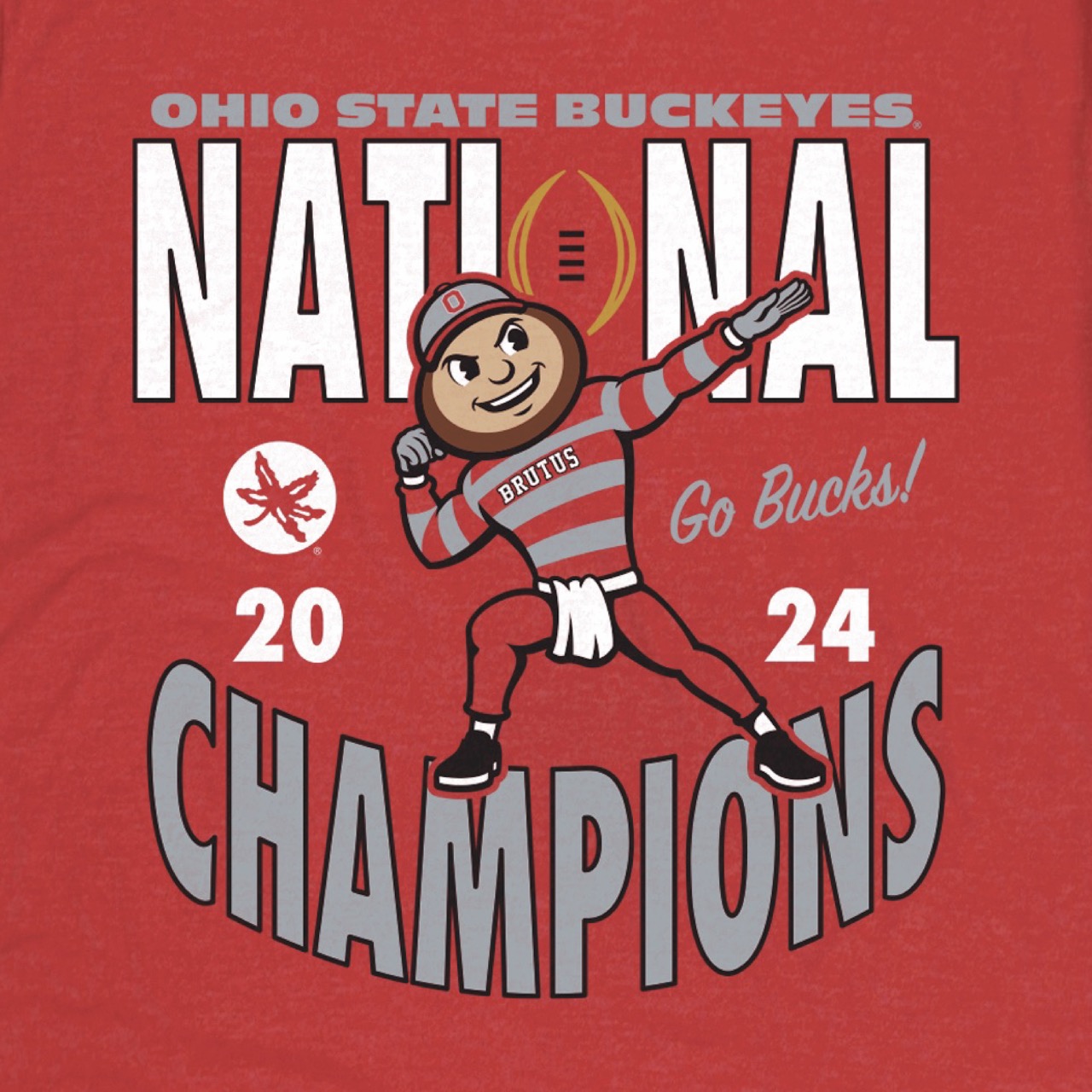 Ohio State Buckeyes CFP 2024 National Champions Tee