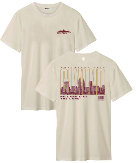 No Land Like The Land Front/Back Sandshell Cotton Crew T-Shirt