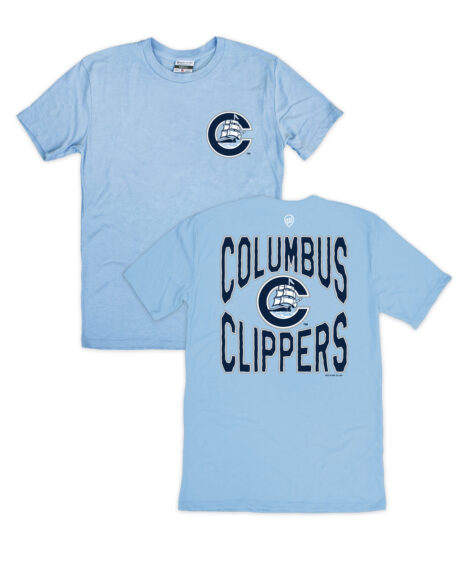 Columbus Clippers Retro Logo Front/Back Light Blue Crew