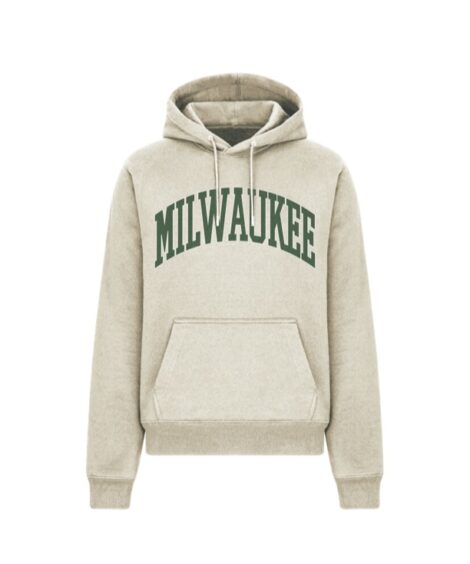 Milwaukee Oversized Tan Cotton Hoodie