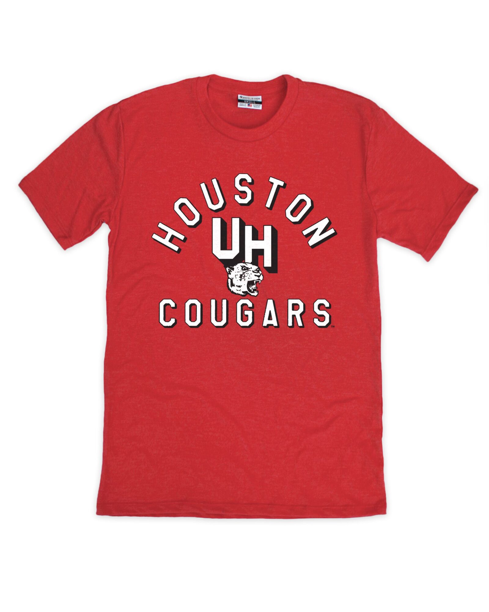 Houston Cougars Vintage Red Crew