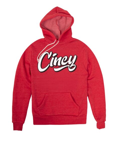 Cincy Script Red Hoodie