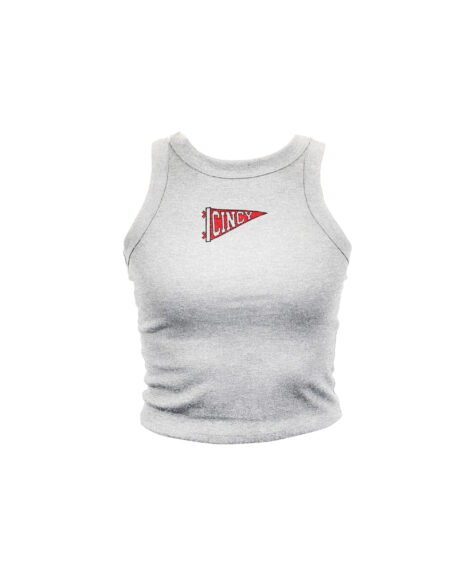 Cincy Pennant Ash High Neck Tank