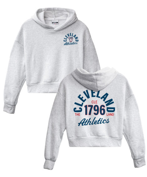Cleveland Athletics 1796 Front/Back Ash Women’s Hoodie