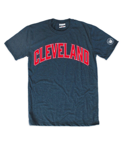 Cleveland Arch Navy Crew T-Shirt