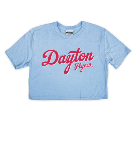 Dayton Flyers Light Blue Crop Top