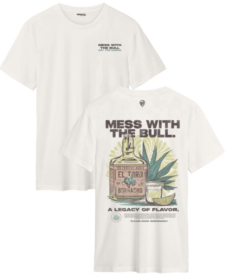 El Toro Borracho Front/Back Bone Cotton Crew